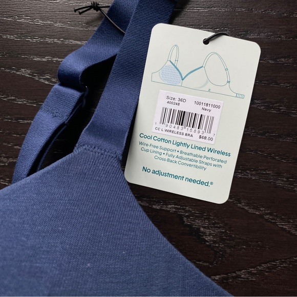 🌱 Tommy John Cool Cotton Lightly Lined Wireless Bra - Picture 5 of 9